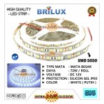 LED Strip Brilux SMD 5050 Mata Besar | IP 65 - Outdoor - White / Putih